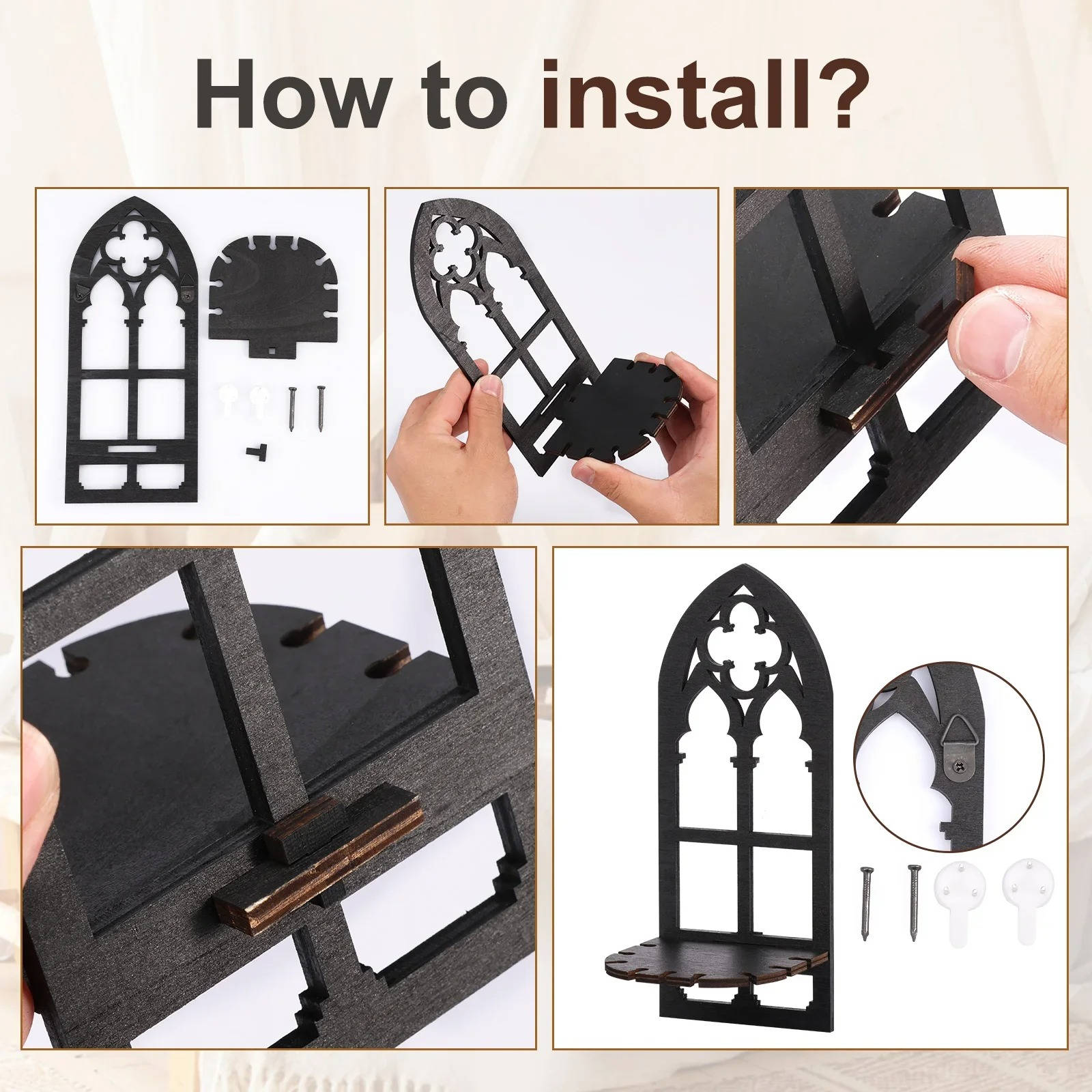 Gothic Wall Decor 3 Set - product detail 5