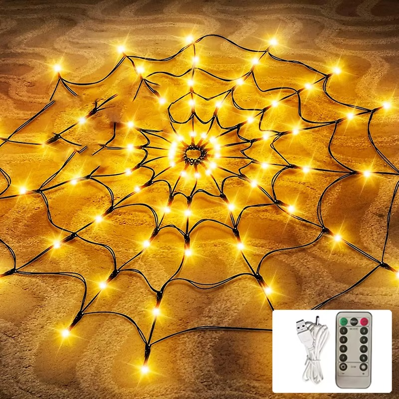 Halloween Spider Web Lights Outdoor - product detail 7