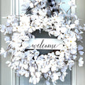 NOMOVA White Dogwood Flower Wreath
