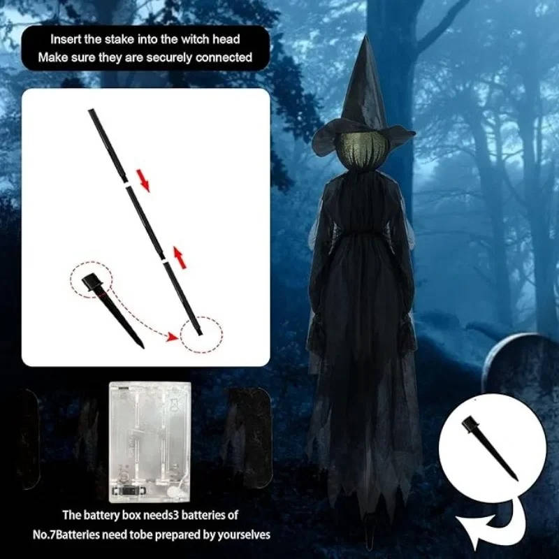 3PCS Indoor And Outdoor Halloween Decorations - Sound - product detail 6