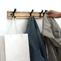NOMOVA Wooden Wall-Mounted Coat Rack with Sliding Hooks