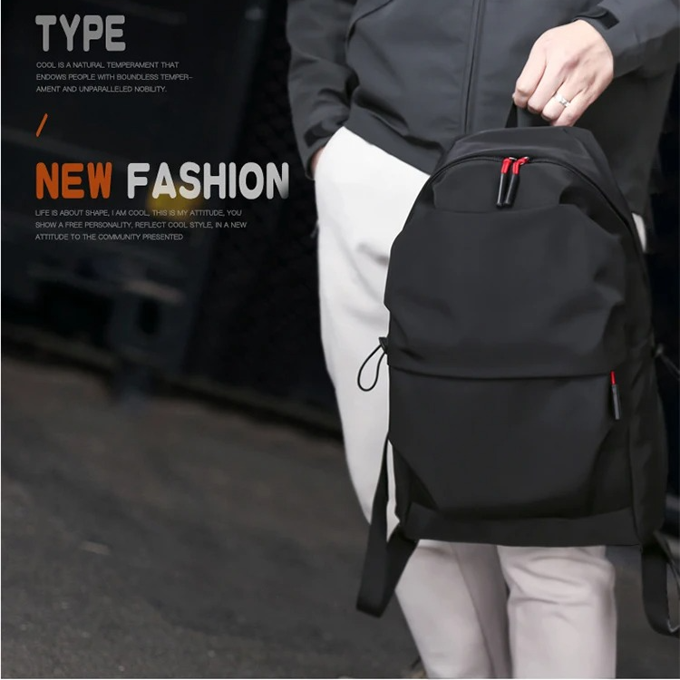 Minimalist Black Backpack - product detail 11