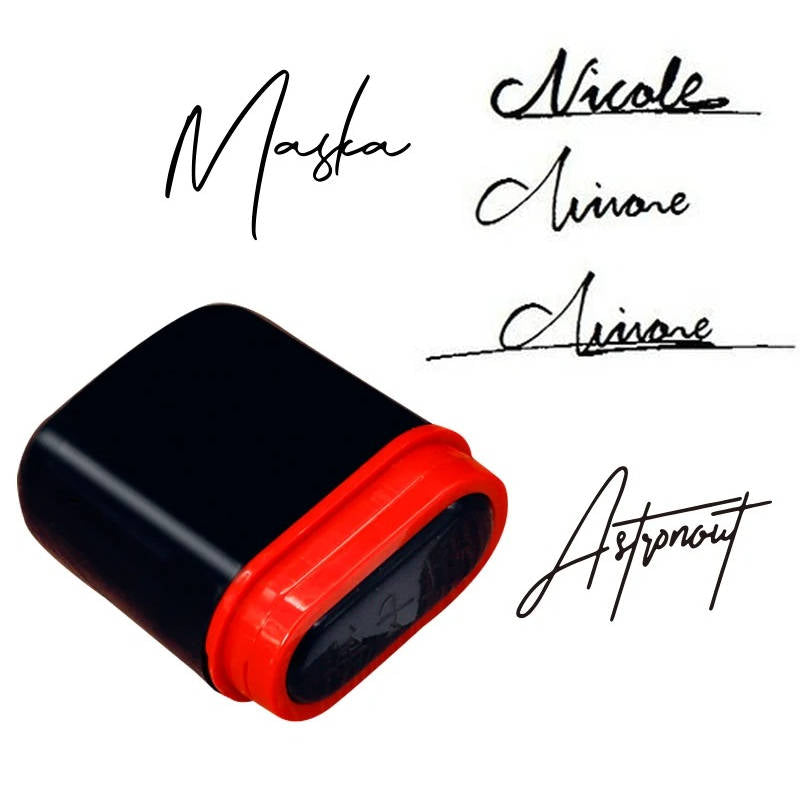 Custom Signature Stamp Personalized Logo Name Stamper - product detail 2