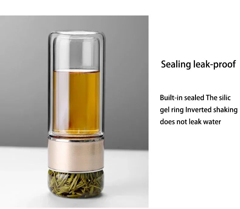 430ml Borosilicate Glass Double Layer Tea Infuser - product image 4
