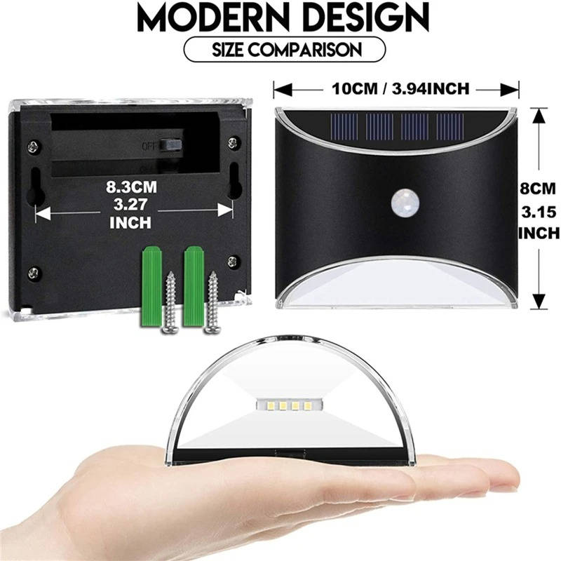 Fence Light Stair Lights Outdoor - Motion Sensor - product detail 7