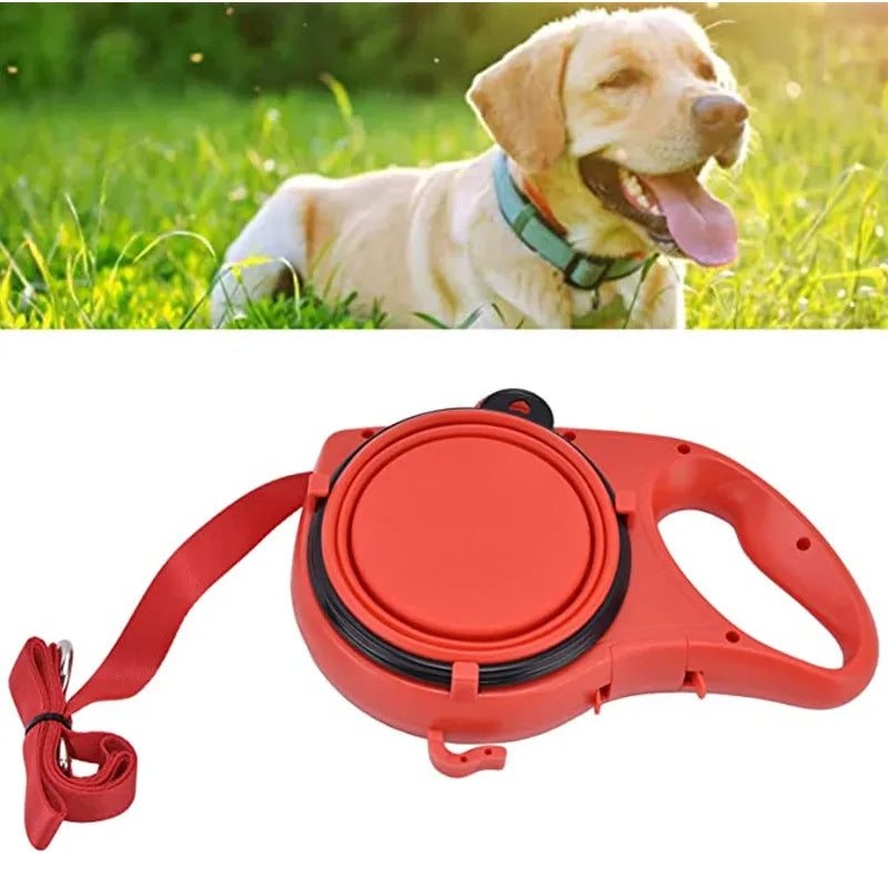 4-in-1 Multifunctional Dog Leash with Water Bottle & Bowl - product detail 5