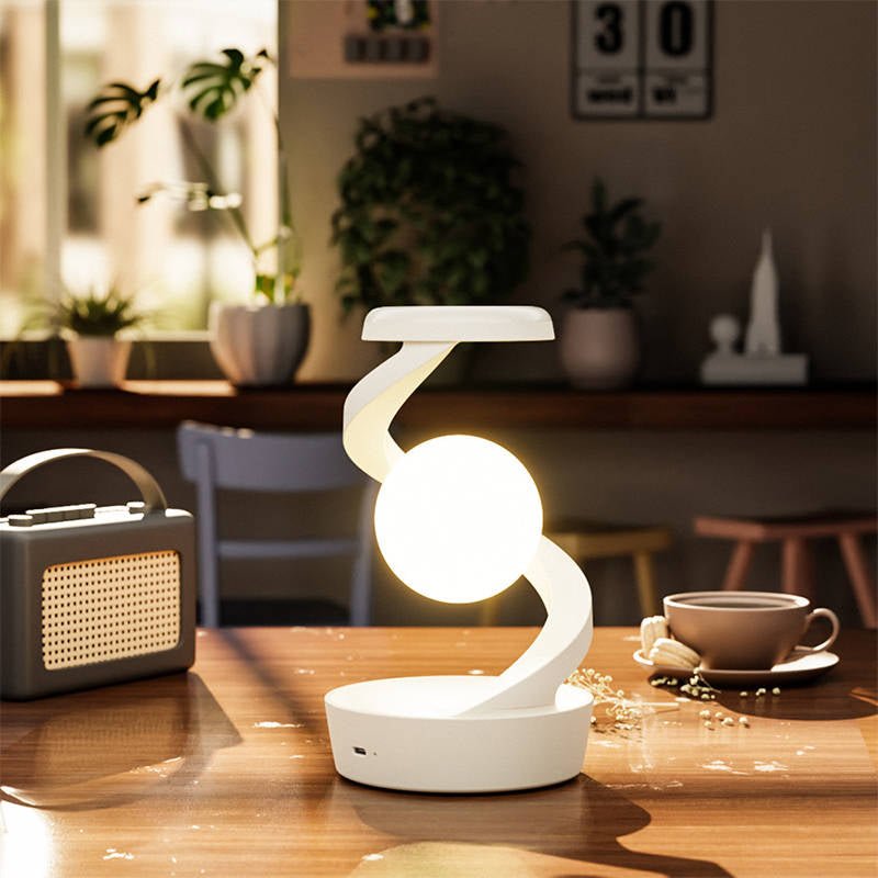 Levitating Moon Lamp Gesture Control & Wireless Charging - product detail 8