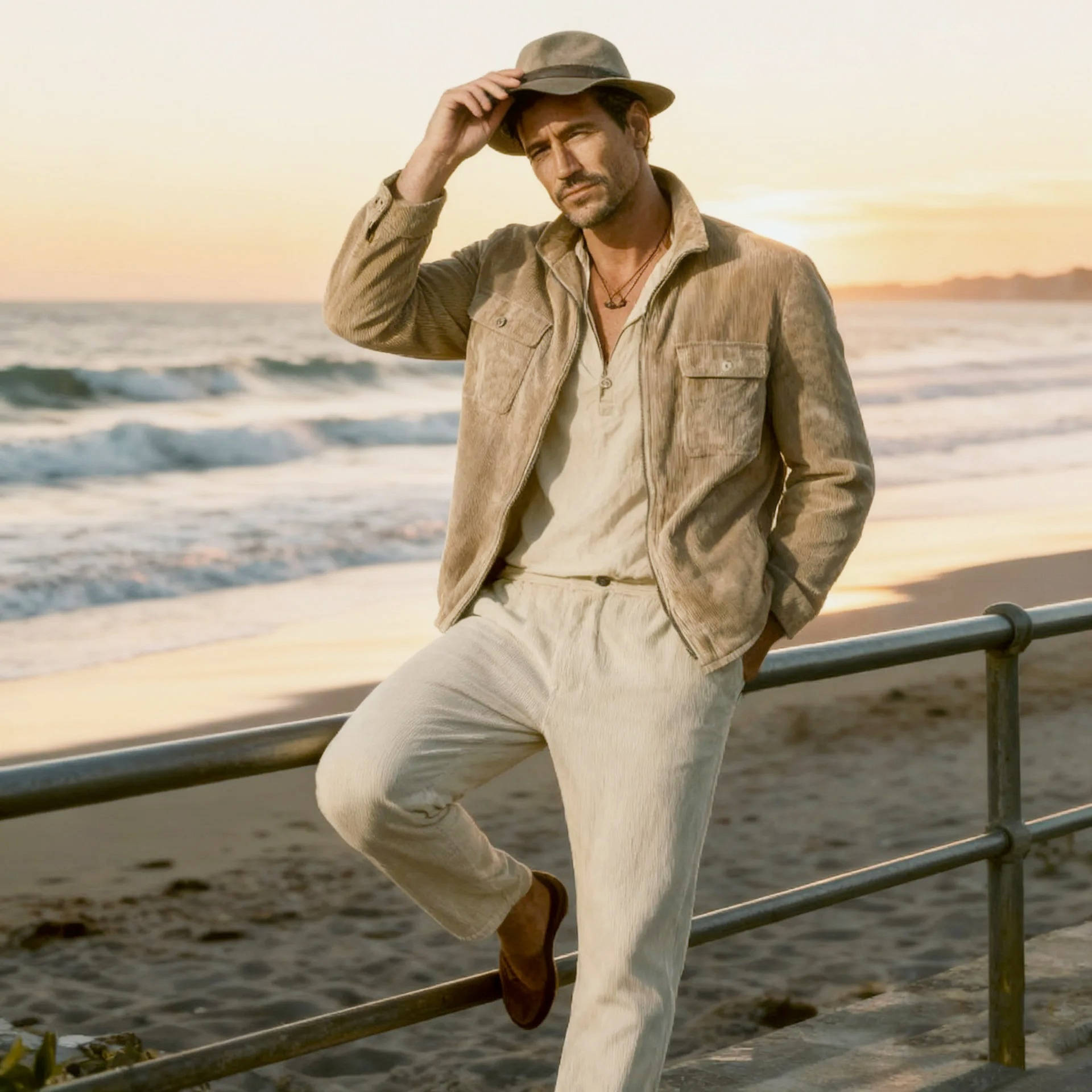 Men's Corduroy Jacket - product detail 4