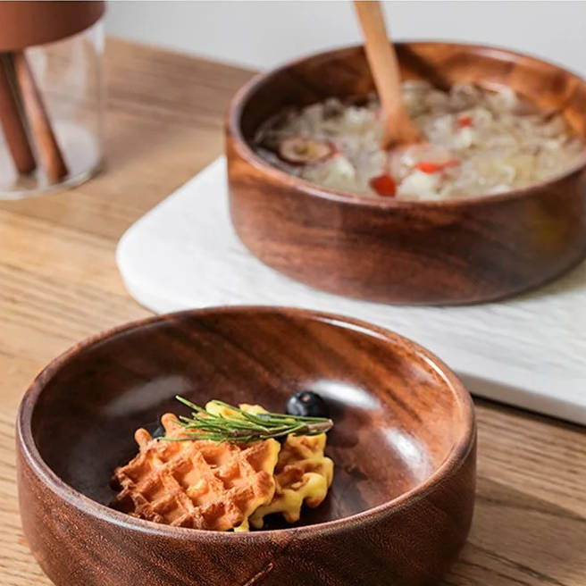 Wood Bowls For Food - product detail 6