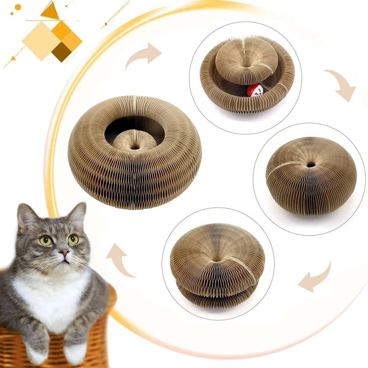 Cat Scratcher with Ball Track - product detail 7