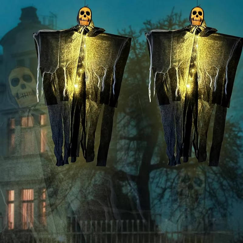 Glowing Skull Scary Outdoor Halloween Decorations- Set - product detail 3