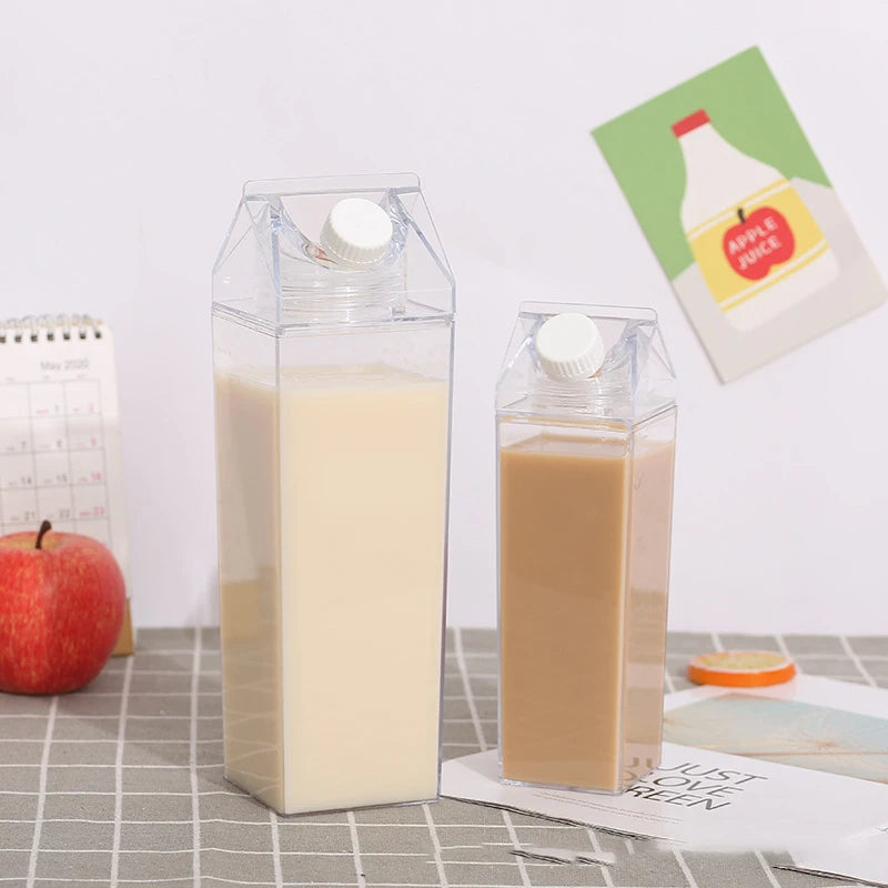 Transparent Milk Carton Water Bottle - product image 2