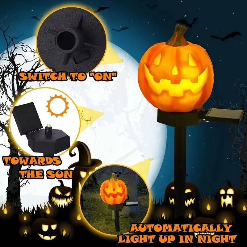 Light Up Pumpkin Decor Halloween Pathway Lights - product detail 8
