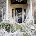 NOMOVA 200 Sqft Spider Webs Halloween Door Decorations With Fake Spiders