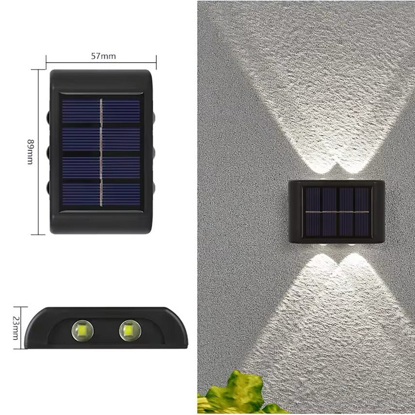 Energy-efficient LED solar outdoor wall light - product detail 3