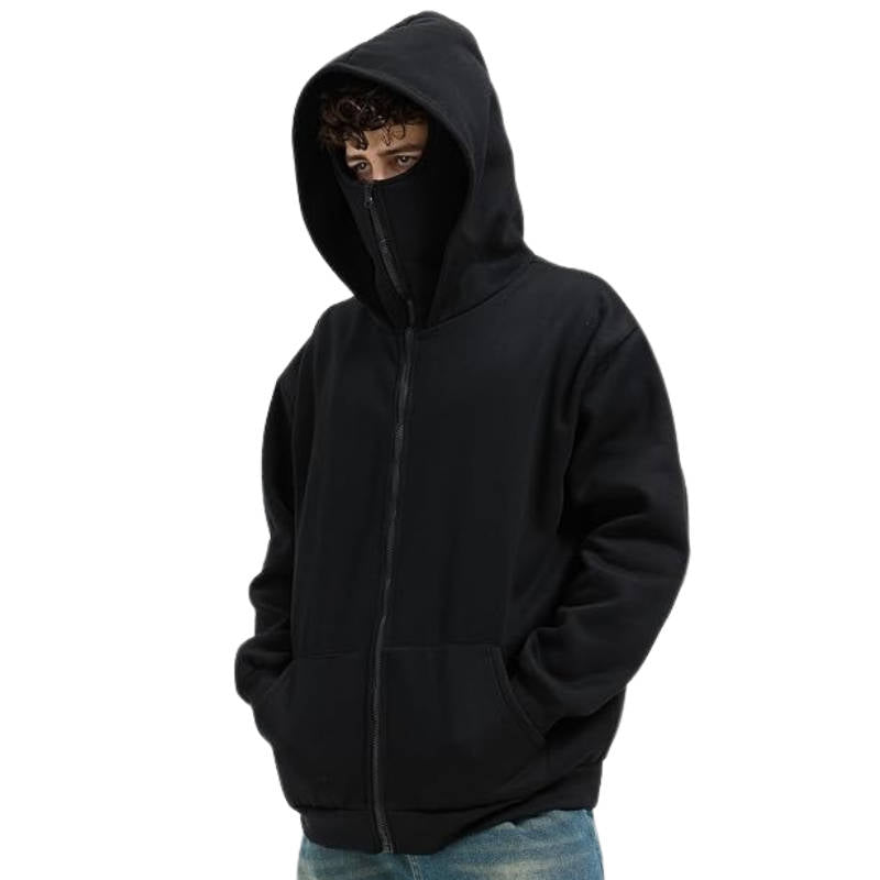 NOMOVA Unisex Full Zip Balaclava Hoodie