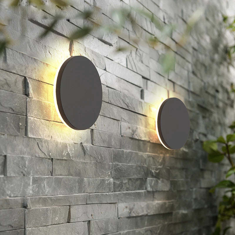 Luz de pared exterior LED con iluminación hacia arriba y hacia abajo
