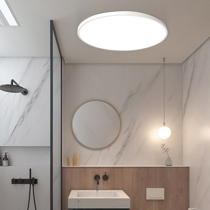 Luz de techo redonda delgada brillante de montaje empotrado para baños y balcones