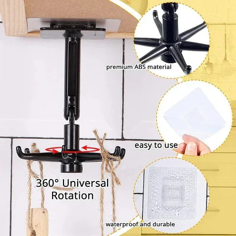 360° Rotating Self-Adhesive Utility Hook - product image 7