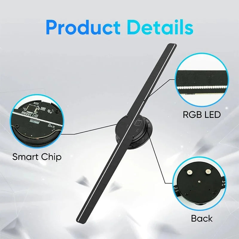 3D Hologram LED Fan Projector - product image 3