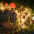 Luces solares de hadas para exteriores, LED impermeables para jardín y eventos