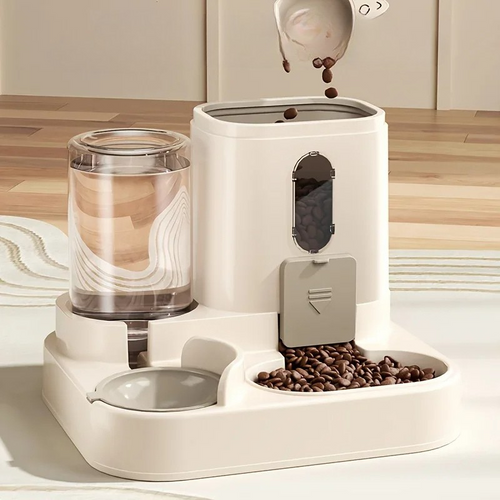 NOMOVA 2 in 1 Dog and Cat Feeder with Water Dispenser