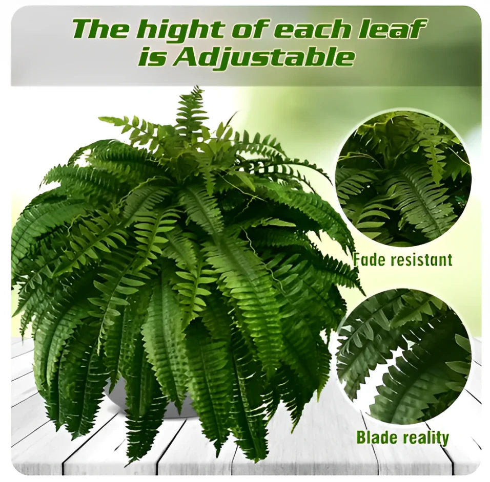 UV Resistant Lifelike Artificial Boston Fern For Outdoors - product detail 6