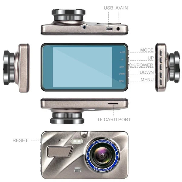 Wireless Front And Rear Dash Cam Dashboard Camera For Car With Night Vision - product image 2
