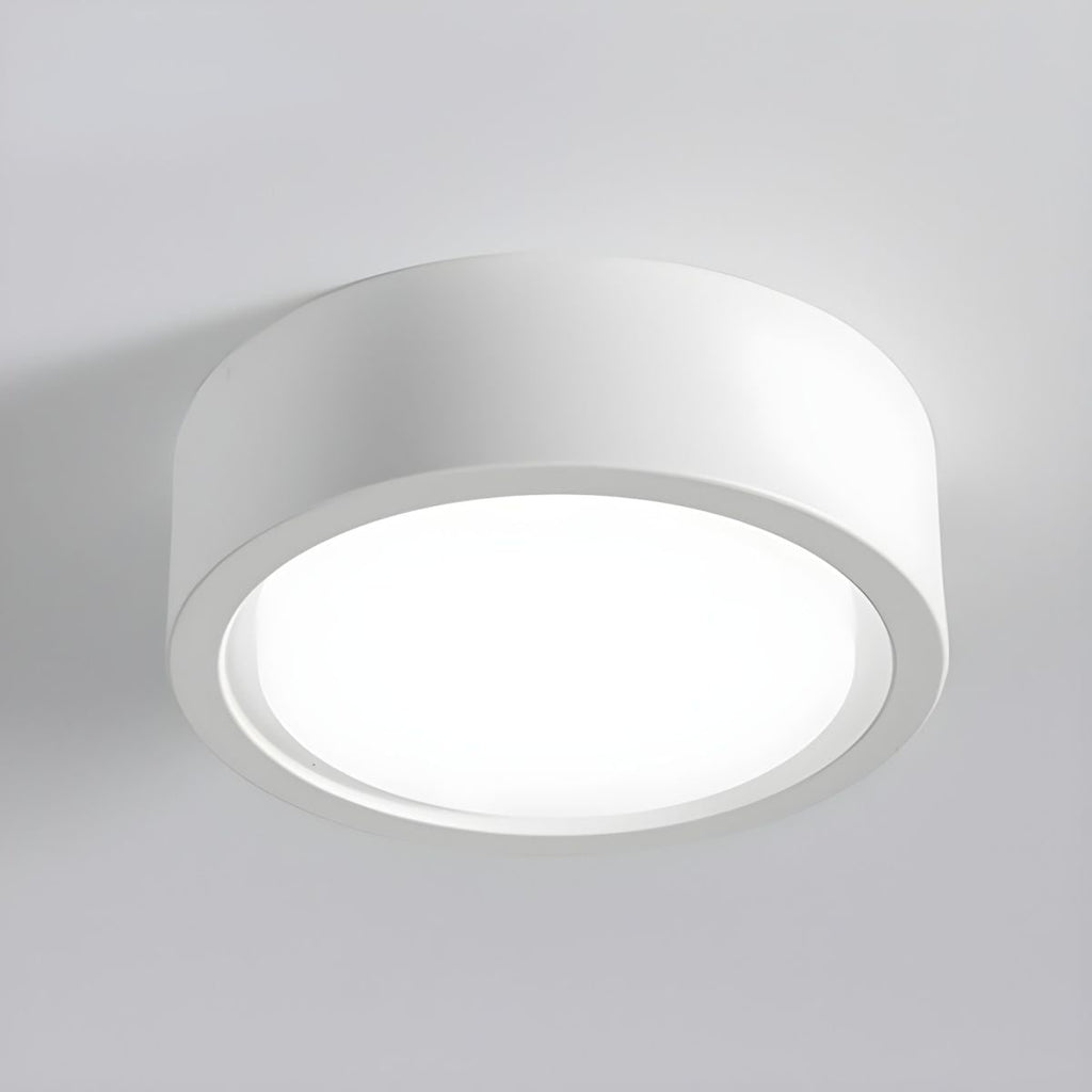 Lámpara LED de techo cilíndrica de montaje al ras con diseño moderno e iluminación energéticamente eficiente