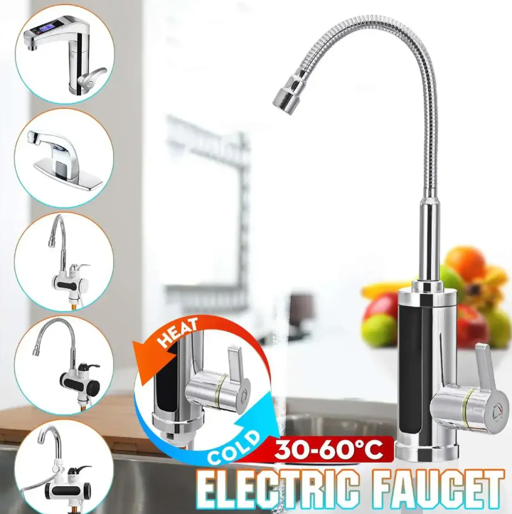 Kitchen hot water tap with 3000W power - product detail 3
