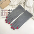 NOMOVA Touch Screen Winter Gloves with Nail Polish Design