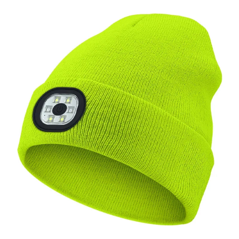 Rechargeable LED Beanie Hat for Winter - product detail 8