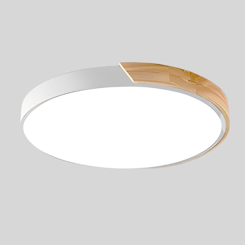 Luz de techo redonda delgada moderna y minimalista con brillo para espacios del hogar