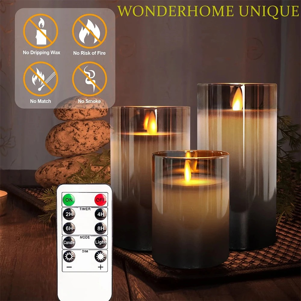 Realistic Flameless Candles With Remote - product detail 2