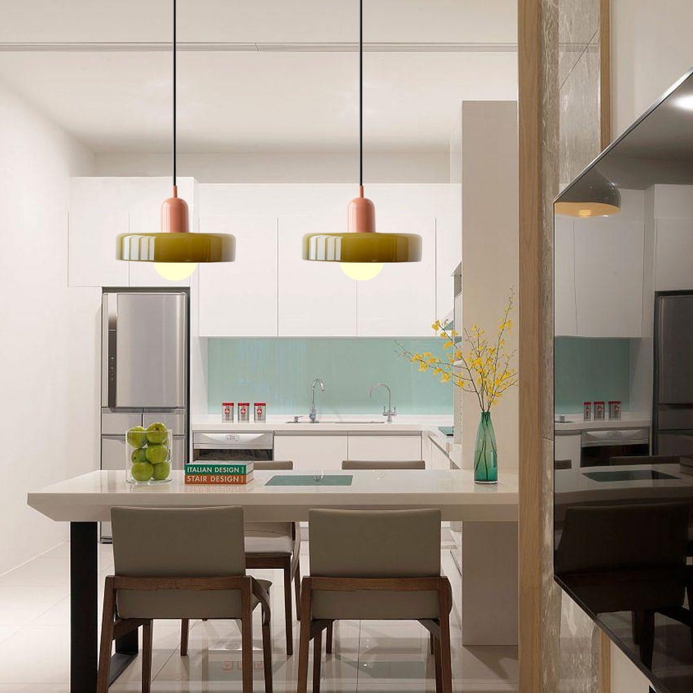 Lámpara colgante decorativa moderna de colores para techo