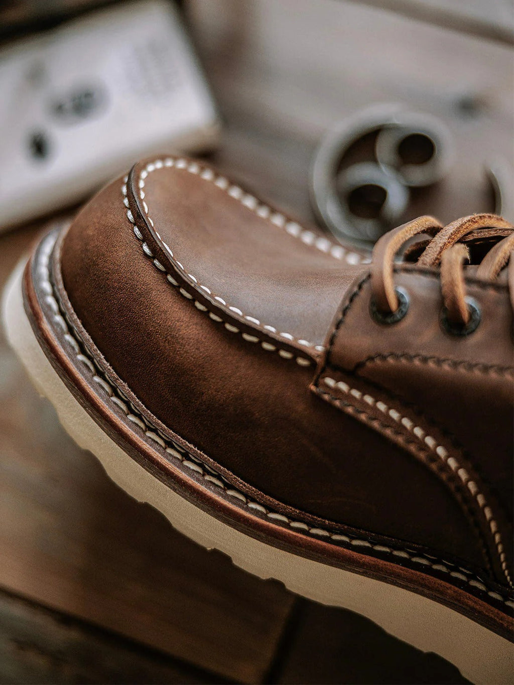 Men's Full Grain Leather Moccasin Toe Work Boots - product image 11