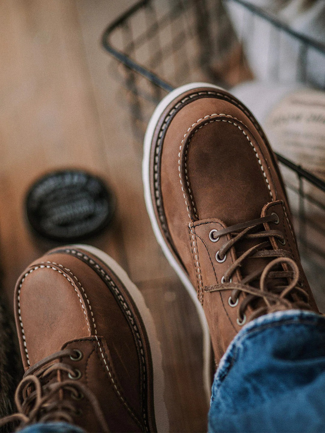 Men's Full Grain Leather Moccasin Toe Work Boots - product image 12