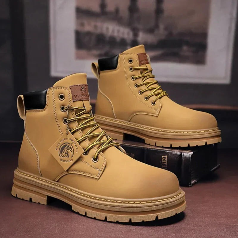 Waterproof Men's Lace-Up Boots With Comfort Sole - product image 1
