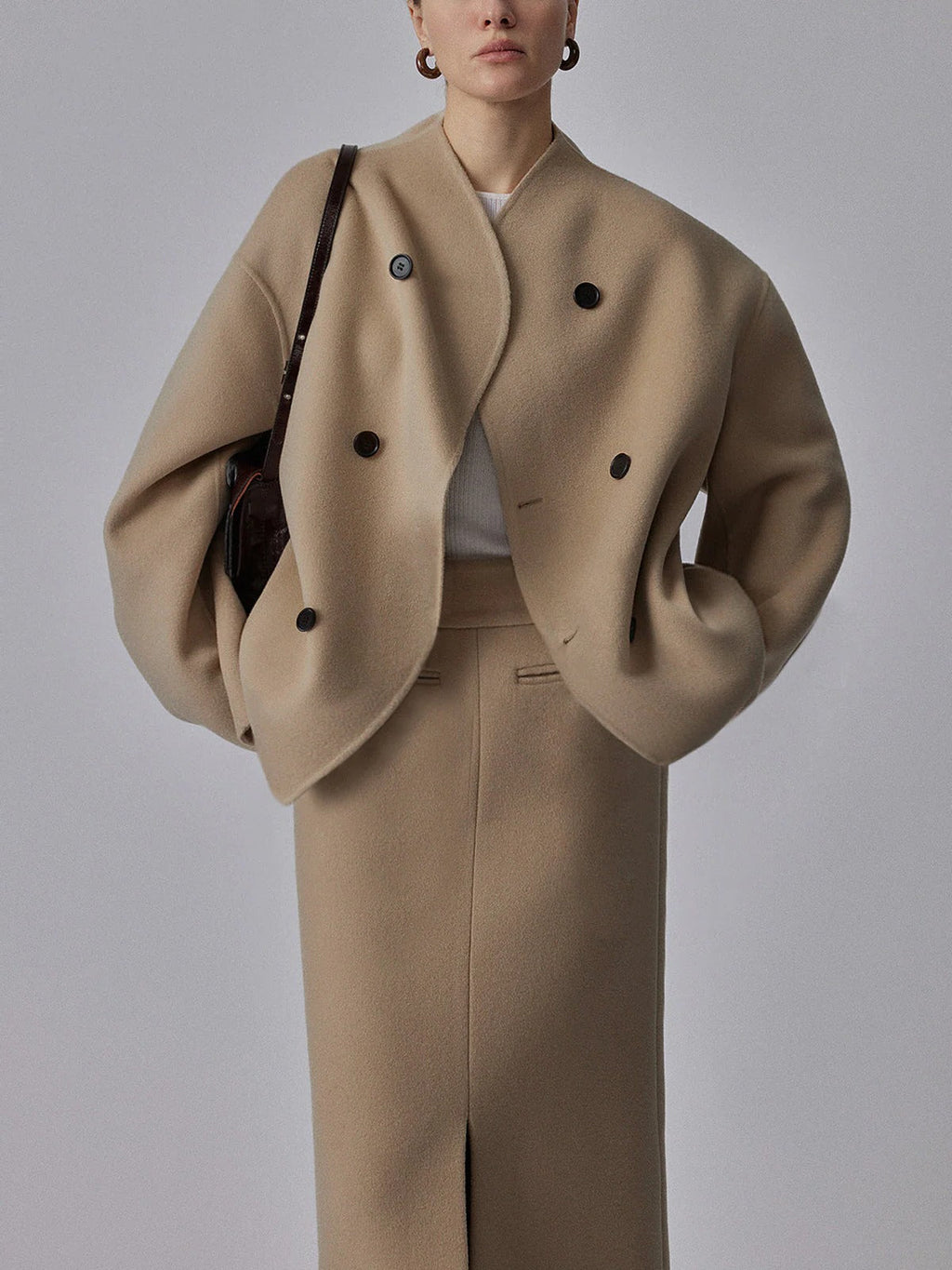 Trendy, loose-fitting jacket with button closure for women - product image 5