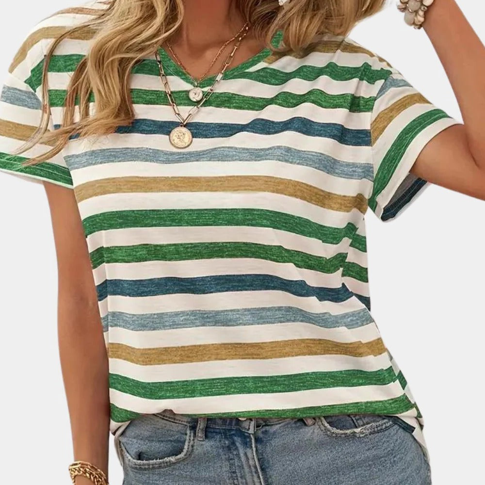 NOMOVA Casual Striped Women's T-shirt