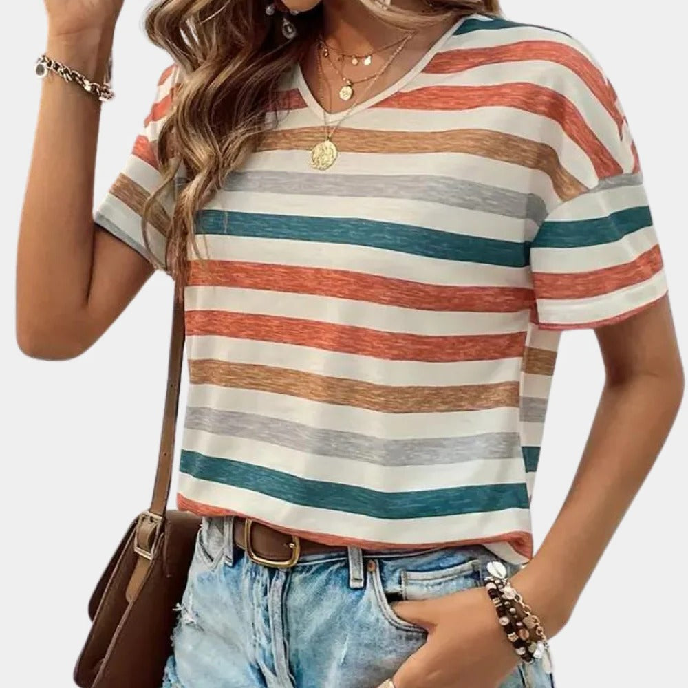 Casual Striped Women's T-shirt - product detail 5