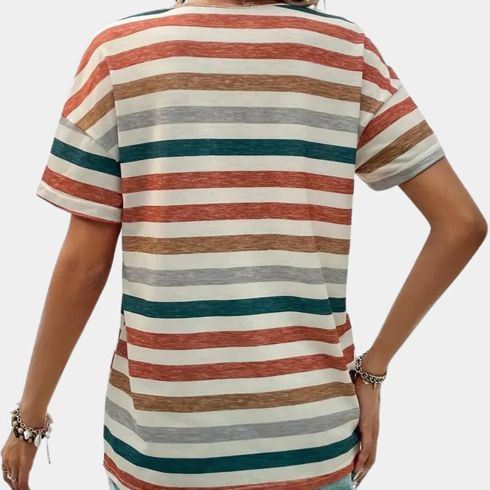 Casual Striped Women's T-shirt - product detail 6