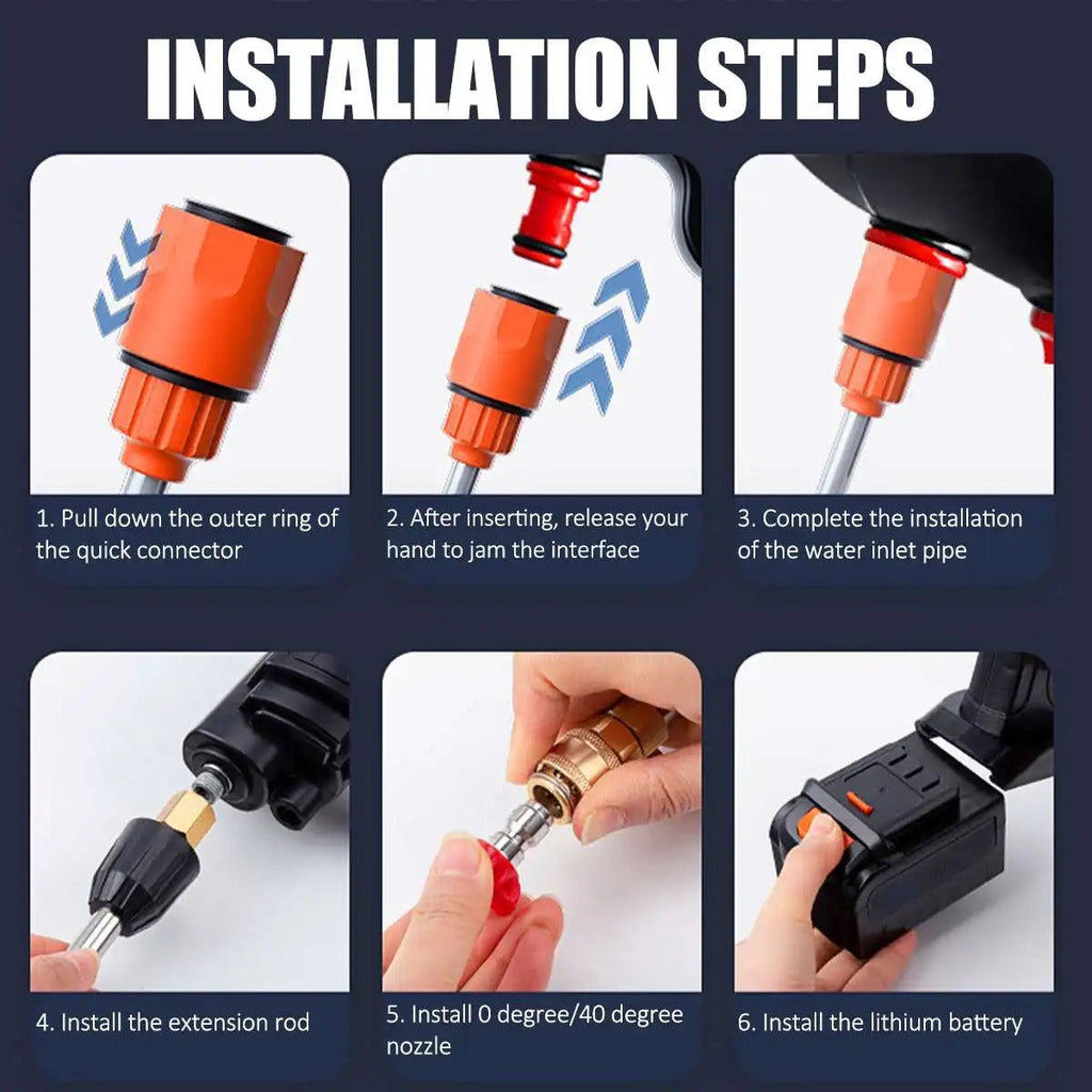 Cordless High Pressure Washer with 2 Batteries - product detail 9