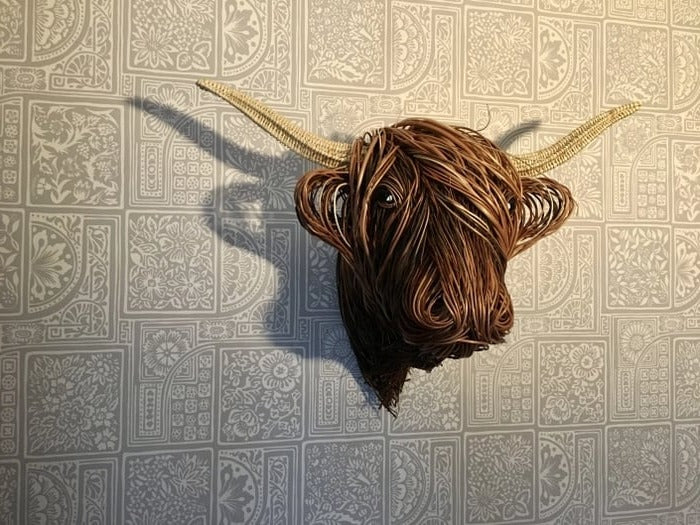 Wall-Mounted Cow Sculpture - product detail 5