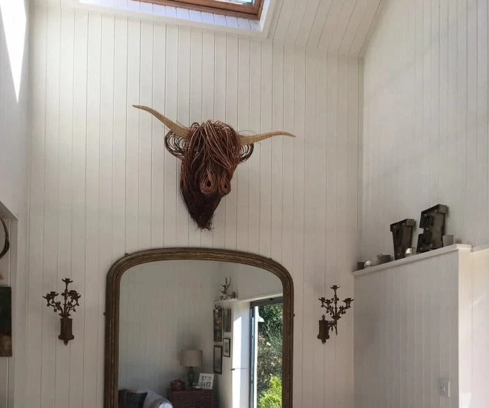 Wall-Mounted Cow Sculpture - product detail 4