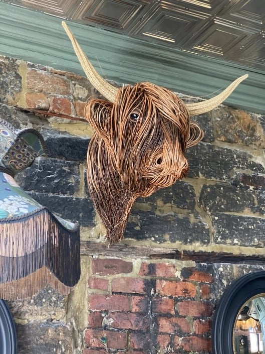 Wall-Mounted Cow Sculpture - product detail 3