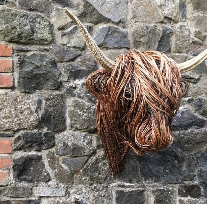 Wall-Mounted Cow Sculpture - product detail 2