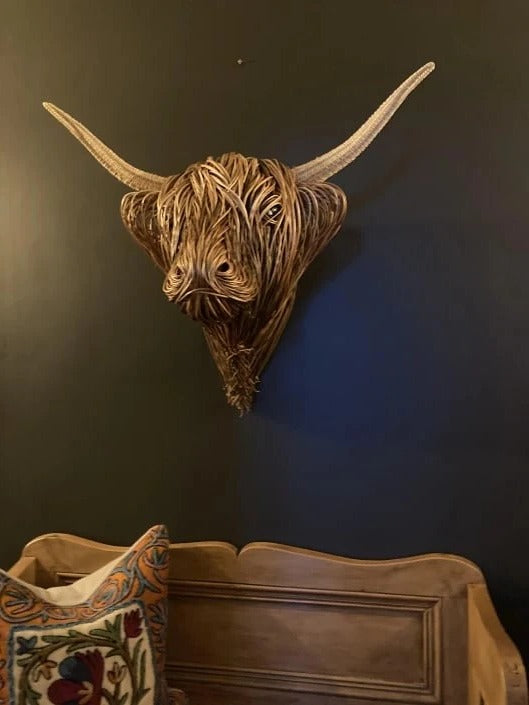 Wall-Mounted Cow Sculpture - product detail 7