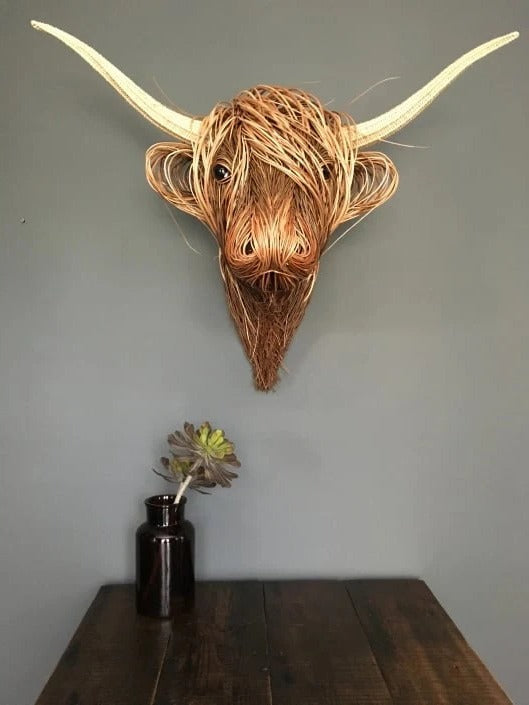 Wall-Mounted Cow Sculpture - product detail 6