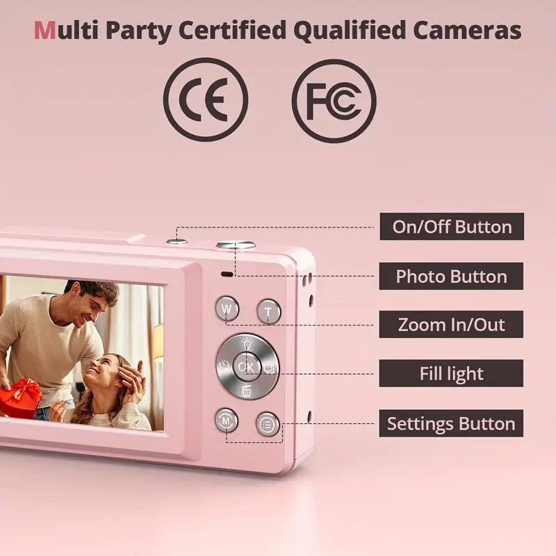 Compact Digital Camera with Retro Design - product detail 6